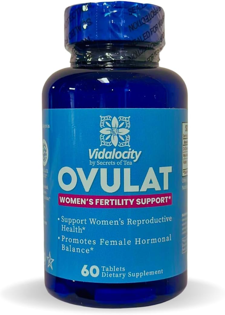 Vidalocity Women's Fertility Support Capsules - Natural Blend with D-Chiro-Inositol & Folate - Hormonal Balance - 60 Veg Caps