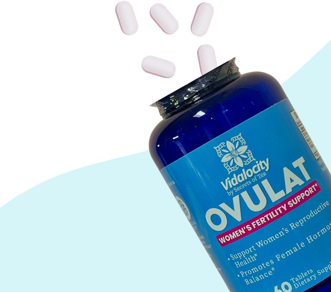 Vidalocity Women's Fertility Support Capsules - Natural Blend with D-Chiro-Inositol & Folate - Hormonal Balance - 60 Veg Caps