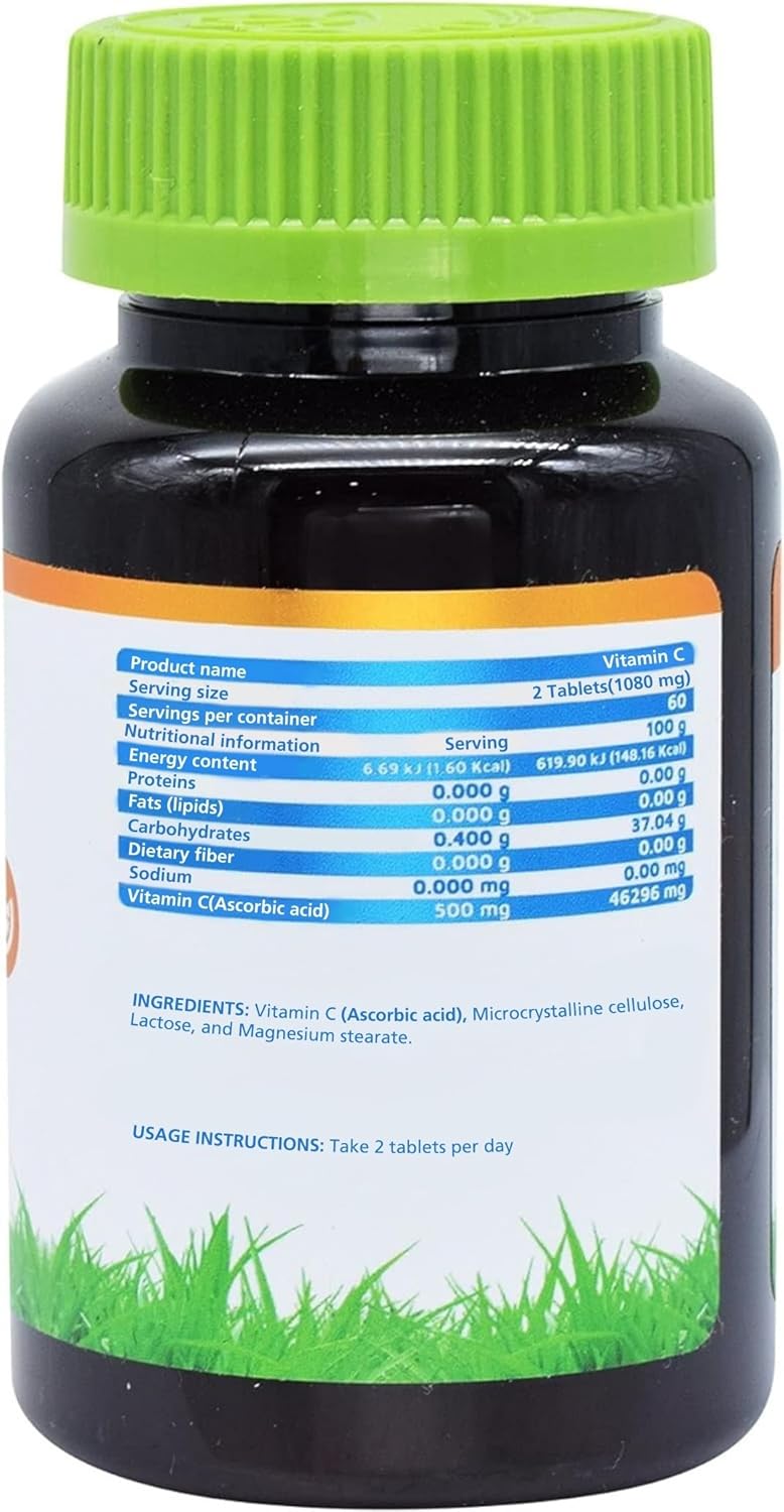 Vidanat Margarita Vitamin C Tablets - 120 Count, Immune Support and Antioxidant Supplement