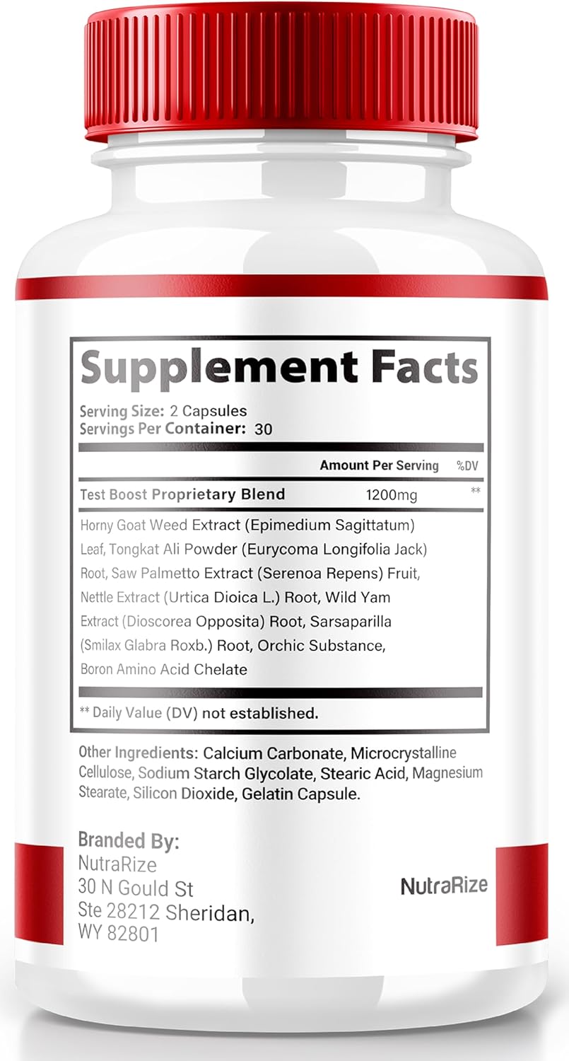 Vigor 8 Male Enhancing Formula (2 Pack) - Test Boost Supplement Capsules with Horny Goat Weed & Tongkat Ali (120 Capsules)