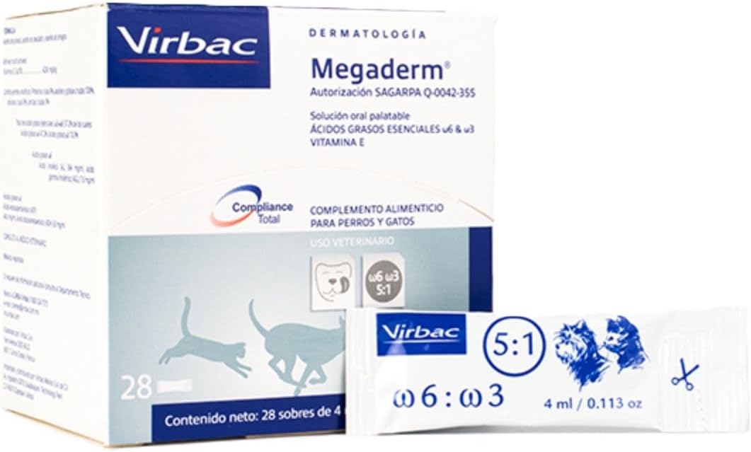 Virbac Omegaderm EZ Dose for Small Dogs and Cats - 28 Count, 4 mL