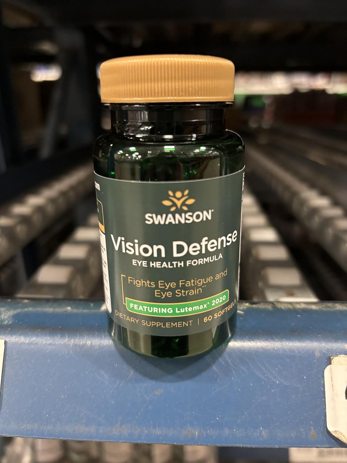 Vision Defense Antioxidant Supplement with Lutein, Zeaxanthin, Astaxanthin, Broccoli & Bilberry Extract - 60 Softgels