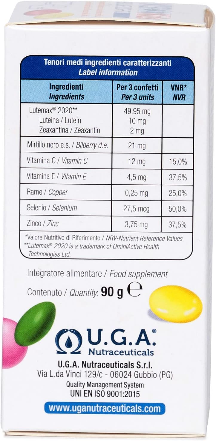 Vision Kids Blue Light Children’s Supplement with Lutein, Zeaxanthin, Blueberry | 90 Dark Chocolate Candies for Eye Health