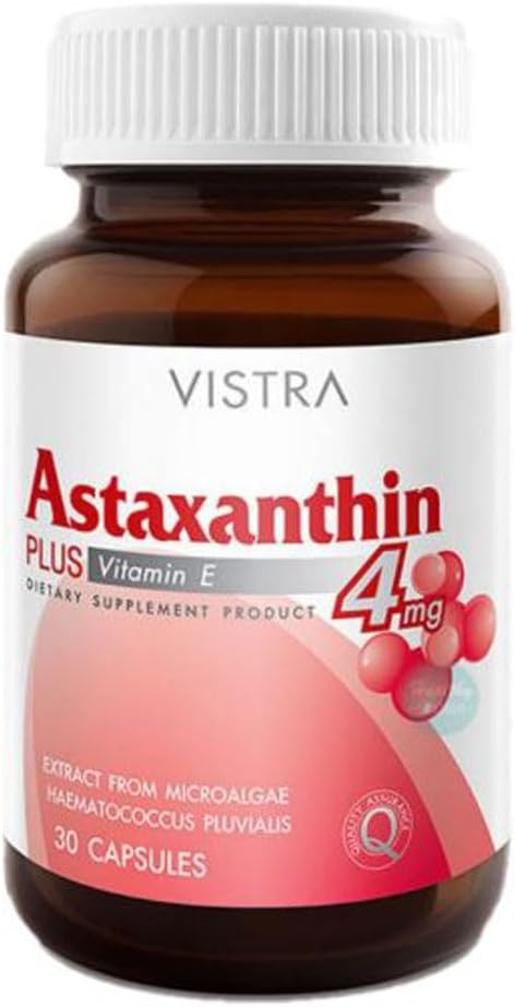 Vistra Astaxanthin 4 mg Capsules - 30 Count for Success and Honesty
