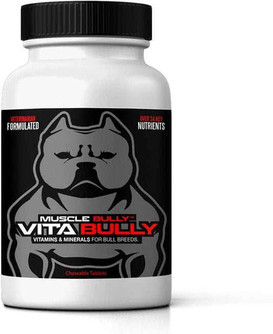 Vita Bully Vitamins for Bully Breeds: Pit Bulls, American Bullies, Bulldogs - Made in USA (60 Vitamins)