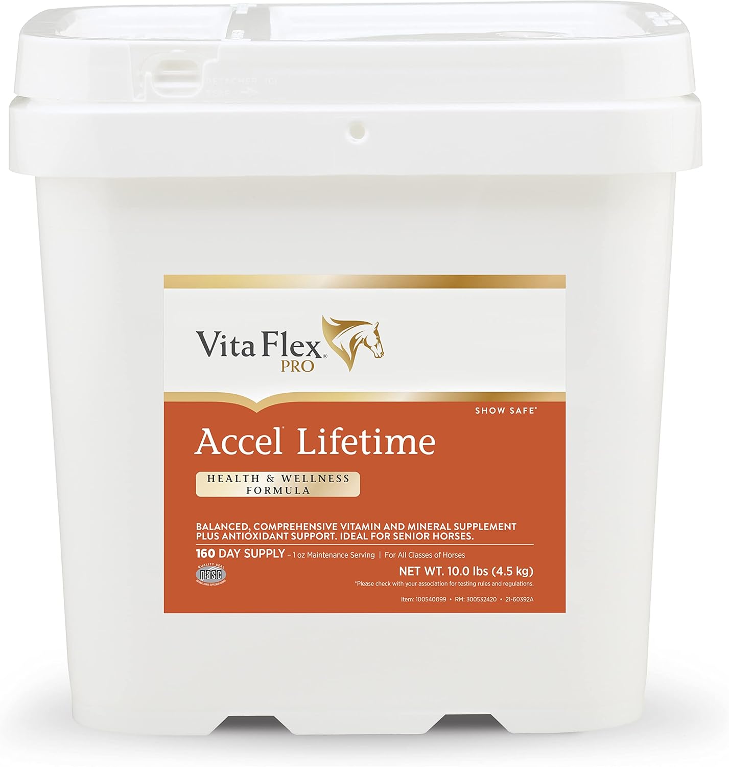 Vita Flex Pro Accel Horse Supplement 10 lb - Lifetime Health & Wellness Formula