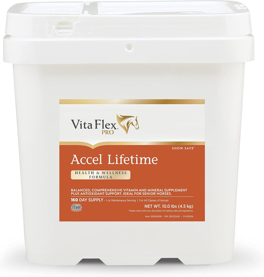 Vita Flex Pro Accel Horse Supplement 10 lb - Lifetime Health & Wellness Formula