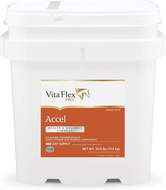 Vita Flex Pro Accel Horse Supplement, 30 lb, Supports Health & Wellness for 480 Days