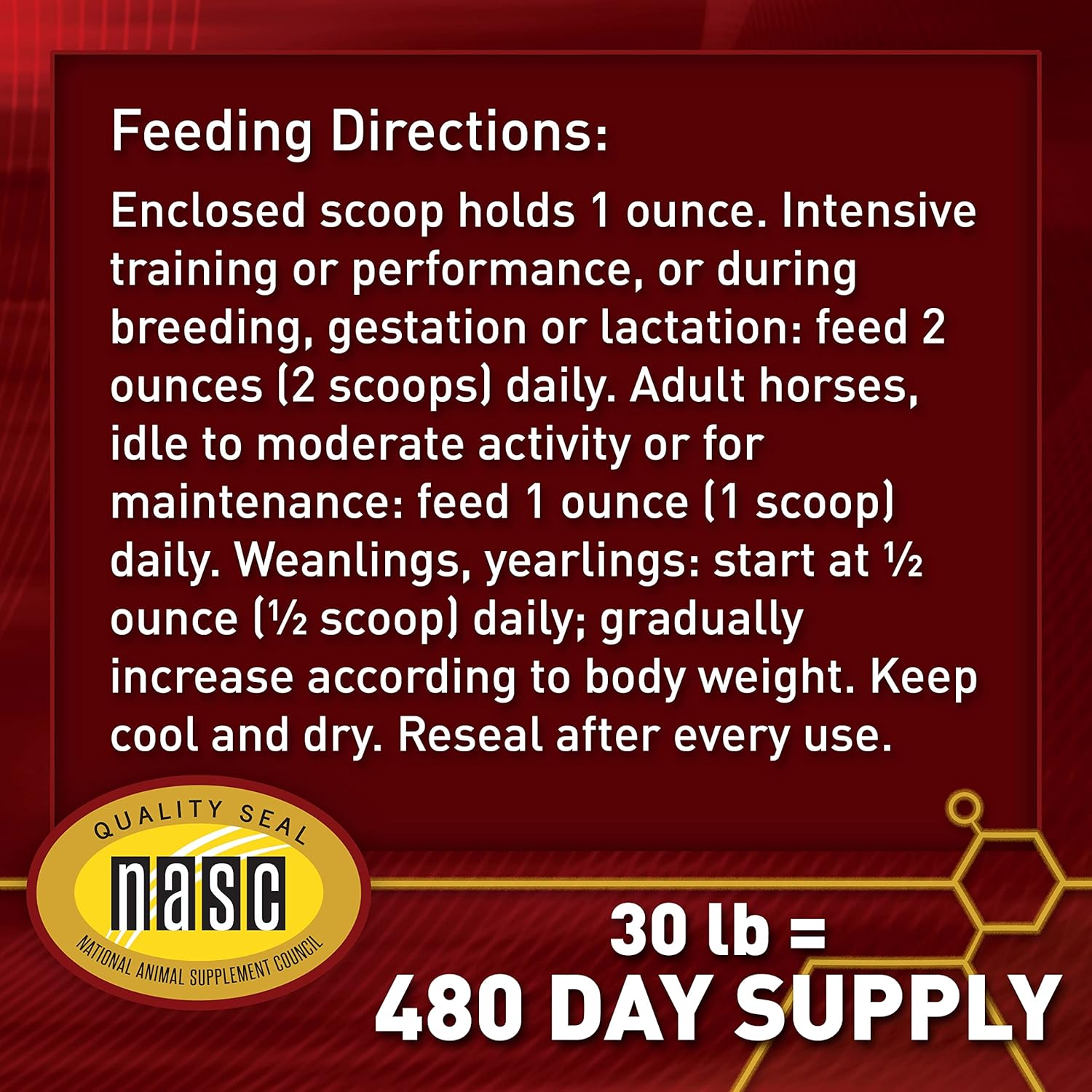 Vita Flex Pro Accel Horse Supplement, 30 lb, Supports Health & Wellness for 480 Days