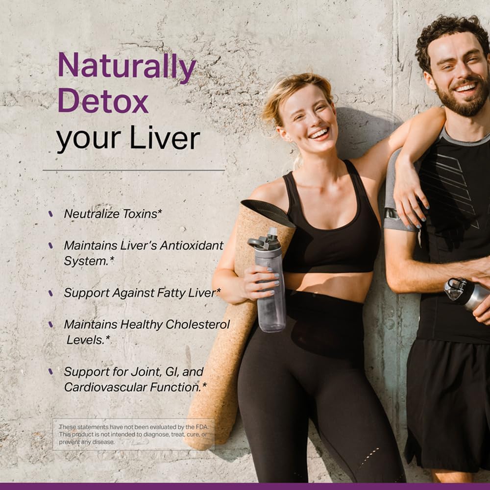 Vita Vital Liver Health Formula with Milk Thistle - Antioxidant Support & Wellness Maintenance - Non-GMO, Gluten-Free Plant-Based Supplement - 60 Capsules