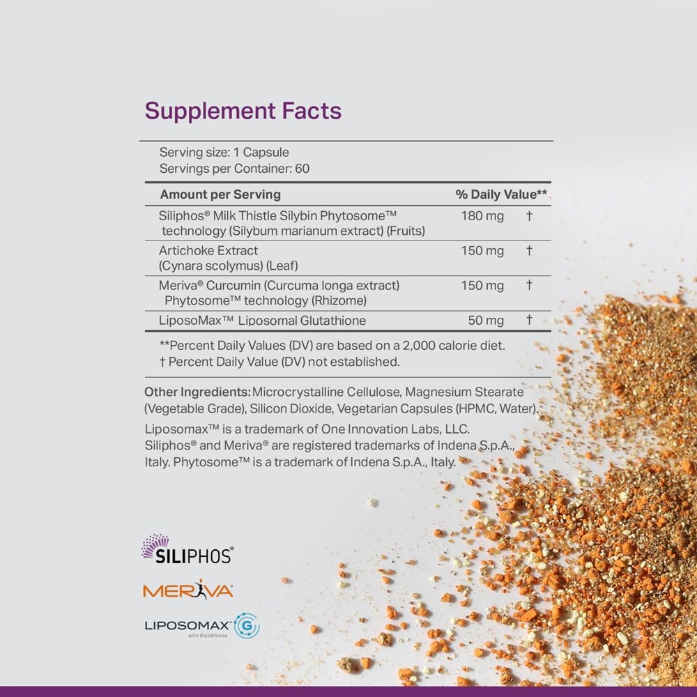 Vita Vital Liver Health Formula with Milk Thistle - Antioxidant Support & Wellness Maintenance - Non-GMO, Gluten-Free Plant-Based Supplement - 60 Capsules