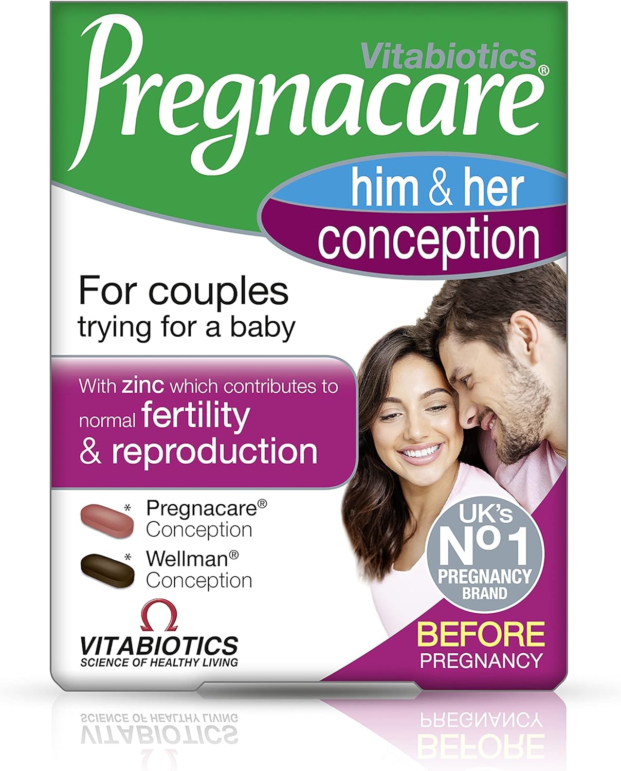 Vitabiotics Pregnacare His and Her Conception Tablets - 2x30 Pack