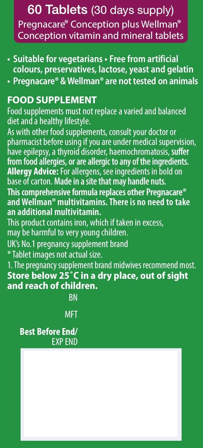 Vitabiotics Pregnacare His and Her Conception Tablets - 2x30 Pack