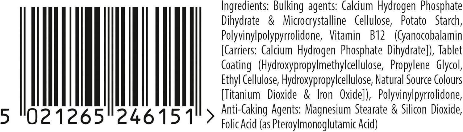 Vitabiotics Ultra Folic Acid 400ug with Vitamin B12 - 60 Tablets for a Healthy Lifestyle
