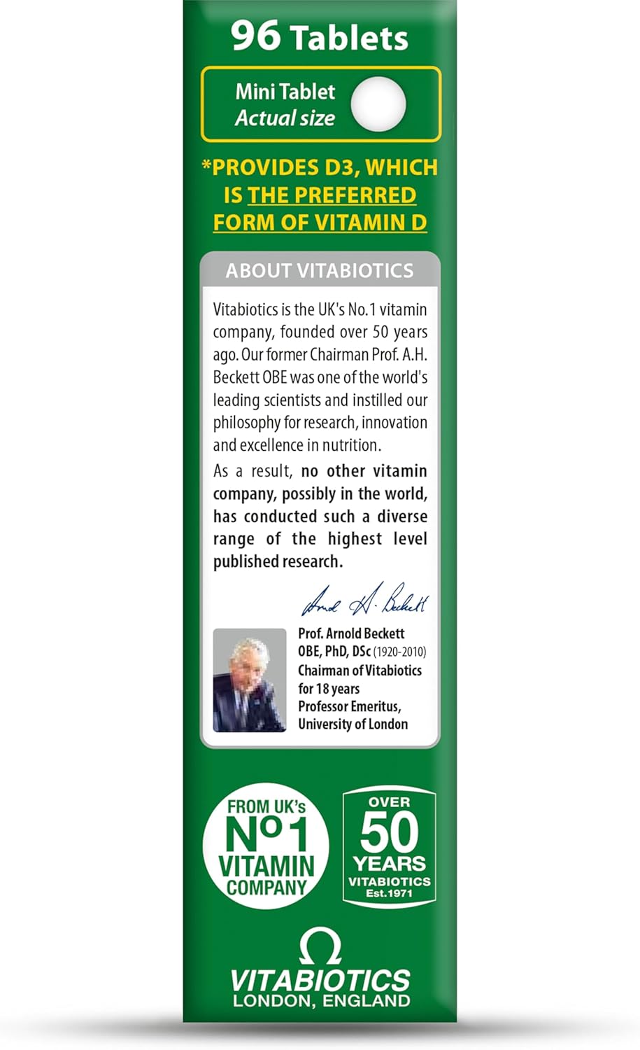 Vitabiotics Ultra Vitamin D Tablets 96 Count - High Strength Supplement by Vitabiotics
