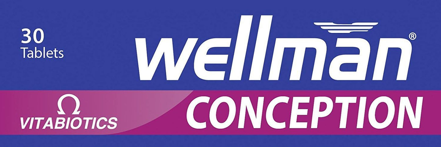 Vitabiotics Wellman Conception 30 Tablets for Men's Fertility & Reproductive Health Support