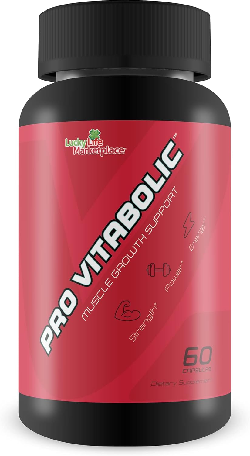 Vitabolic Muscle Growth Support Supplement - Boost Power, Strength, Stamina, & Energy - Enhance Muscle Pump & Nutrient Delivery - With L-Arginine & L-Citrulline