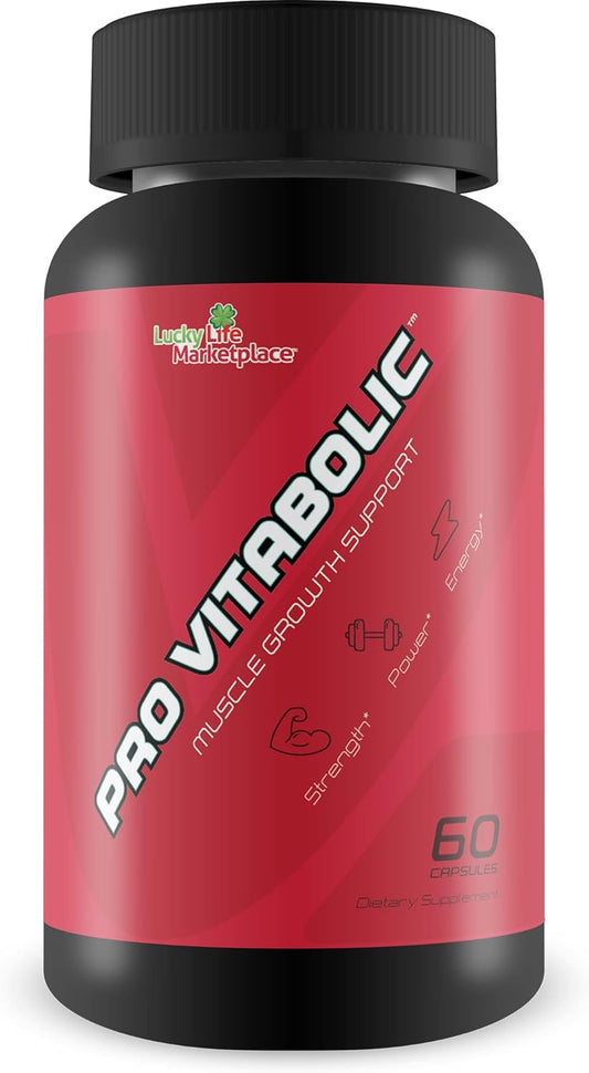 Vitabolic Muscle Growth Support Supplement - Boost Power, Strength, Stamina, & Energy - Enhance Muscle Pump & Nutrient Delivery - With L-Arginine & L-Citrulline