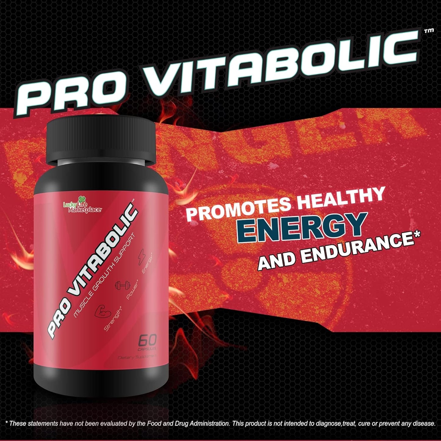 Vitabolic Muscle Growth Support Supplement - Boost Power, Strength, Stamina, & Energy - Enhance Muscle Pump & Nutrient Delivery - With L-Arginine & L-Citrulline