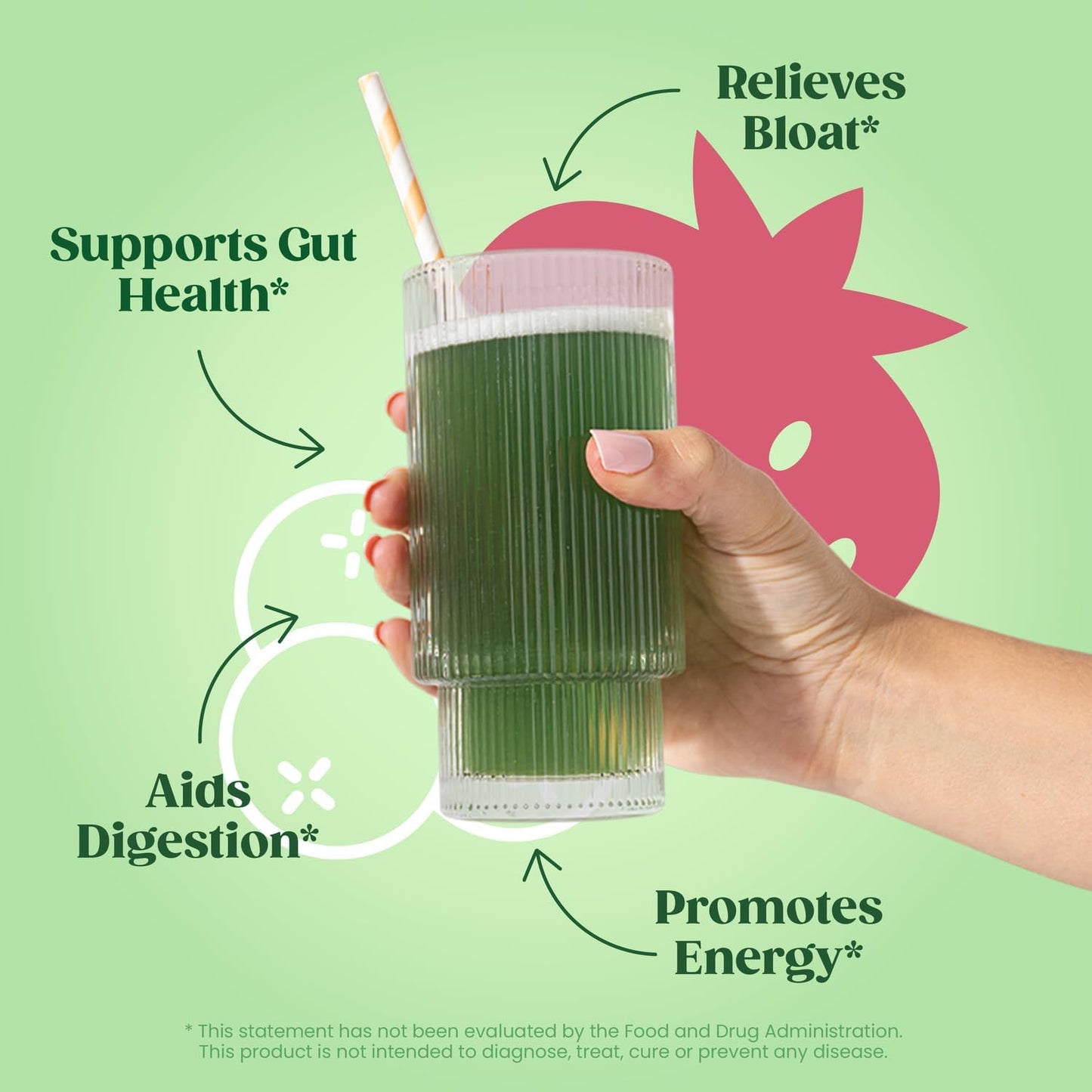 VitaBoost Bloom Greens Powder with Probiotics and Digestive Enzymes - Berry Flavor, 25 Servings for Women's Gut Health & Bloating Relief