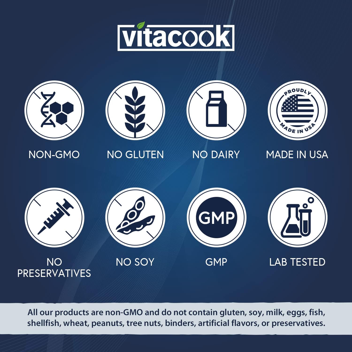Vitacook Probiotics 50 Billion: 23 Strains + Organic Prebiotics, Digestive & Immune Support - Freeze-Dried Vegan Caps, Delayed-Release Formula