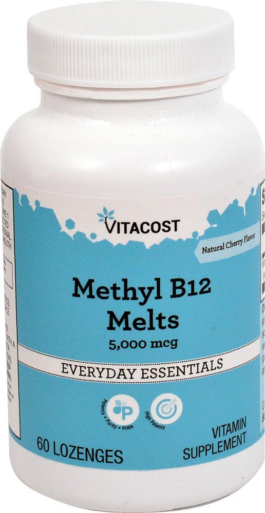 Vitacost Methyl B-12 Sublingual - 5000 mcg - 60 Lozenges - Vitacost Brand