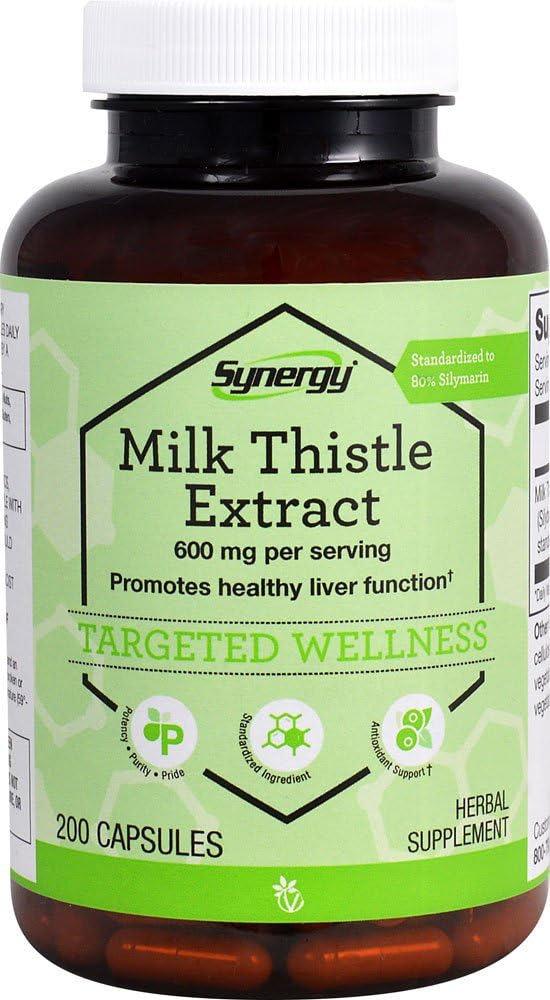 Vitacost Milk Thistle Extract Capsules - 600 mg per Serving - 200 Count - Standardized Formula