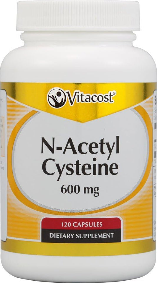 Vitacost N-Acetyl Cysteine (NAC) 600mg Capsules - 120 Count