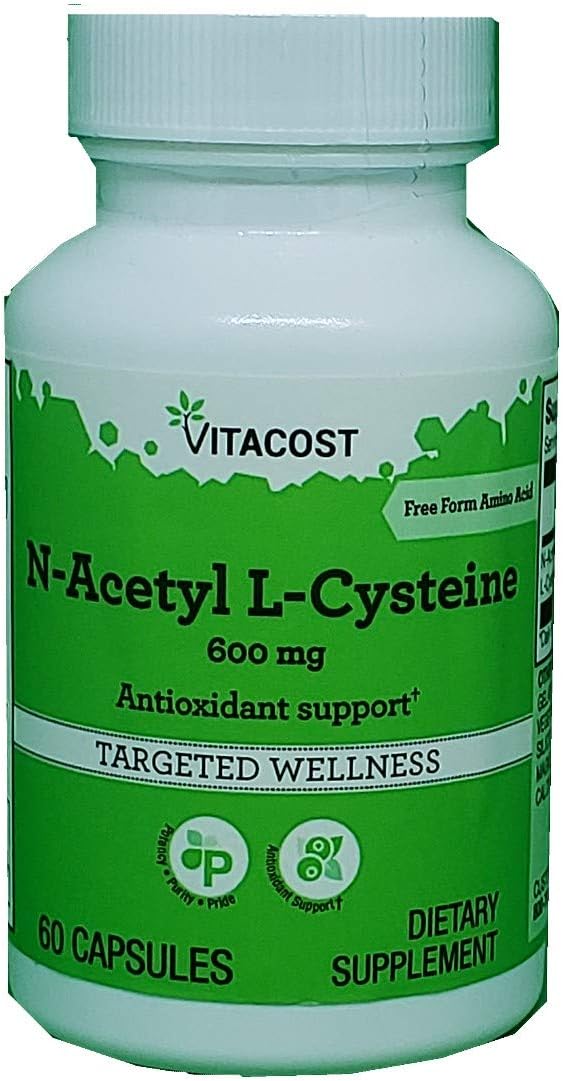Vitacost N-Acetyl Cysteine (NAC) Capsules - 600 mg - 60 Count