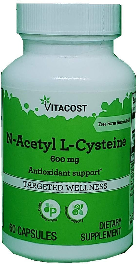 Vitacost N-Acetyl Cysteine (NAC) Capsules - 600 mg - 60 Count