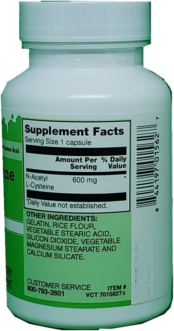 Vitacost N-Acetyl Cysteine (NAC) Capsules - 600 mg - 60 Count
