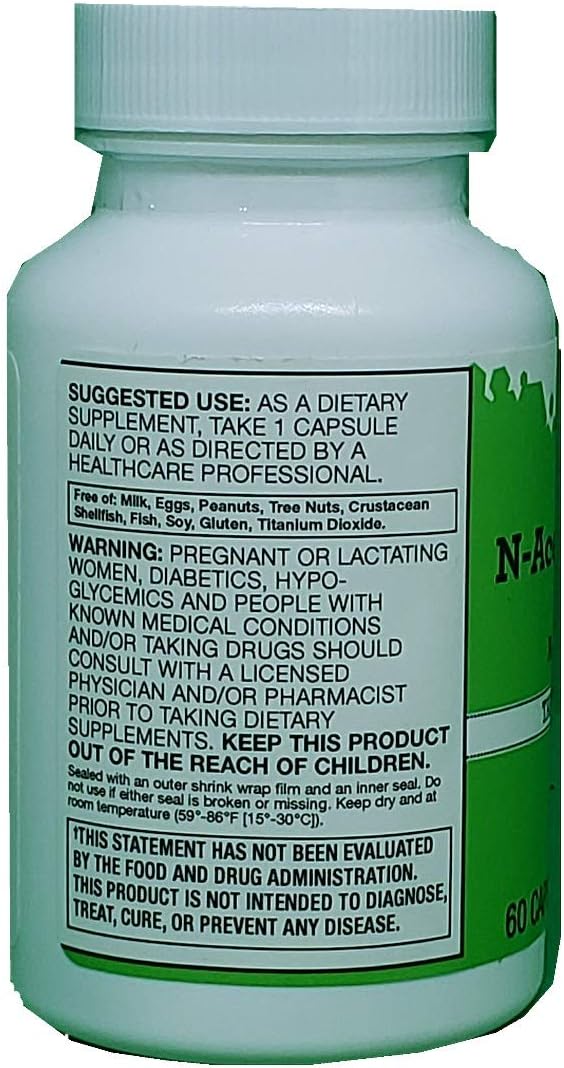 Vitacost N-Acetyl Cysteine (NAC) Capsules - 600 mg - 60 Count