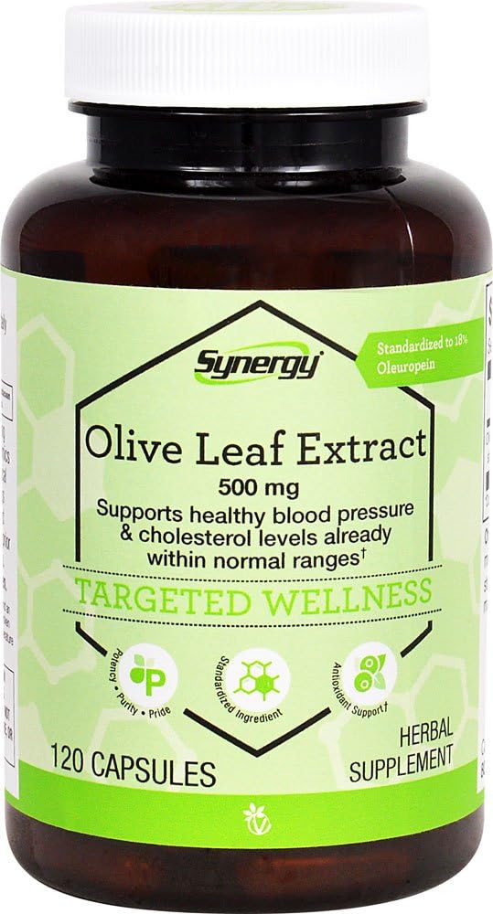 Vitacost Synergy Olive Leaf Extract - Standardized 500mg - 120 Capsules
