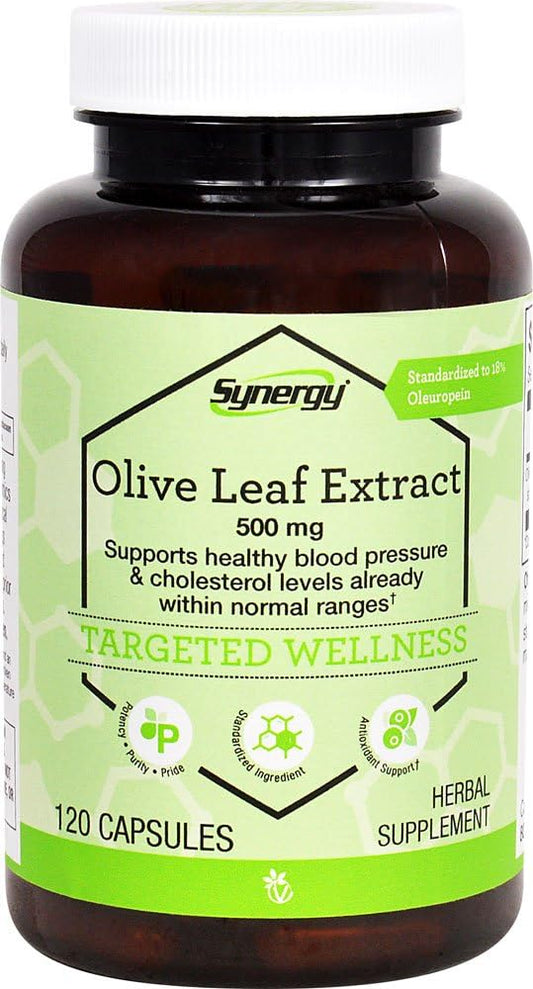 Vitacost Synergy Olive Leaf Extract - Standardized 500mg - 120 Capsules
