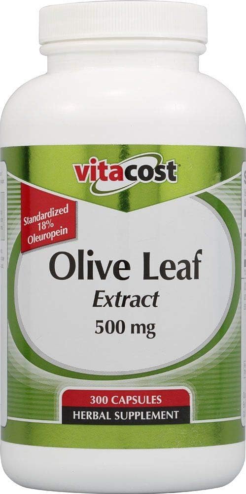 Vitacost Synergy Olive Leaf Extract Capsules - 500 mg - 300 Count