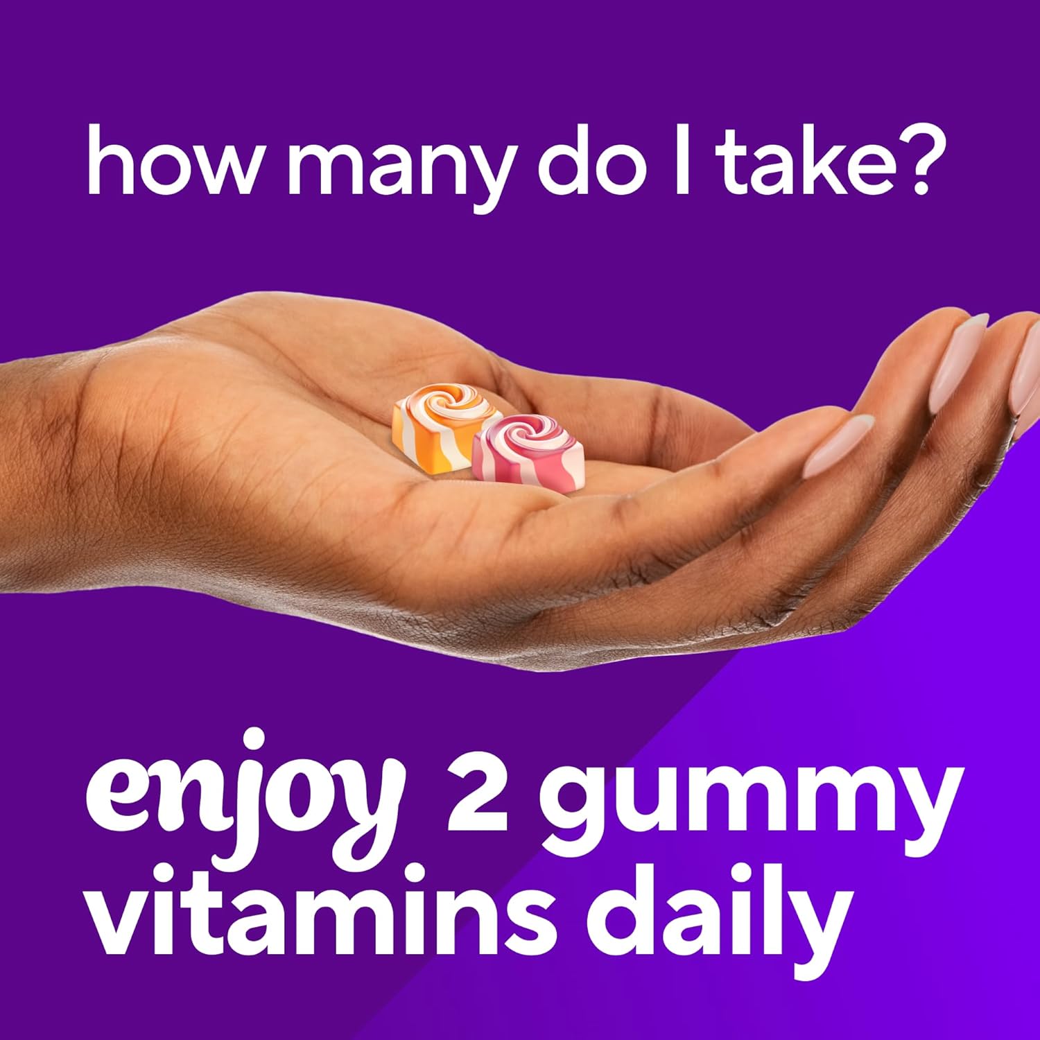 vitafusion Calcium Gummy Vitamins for Bones & Teeth, Fruit & Cream Flavored, 100 Count