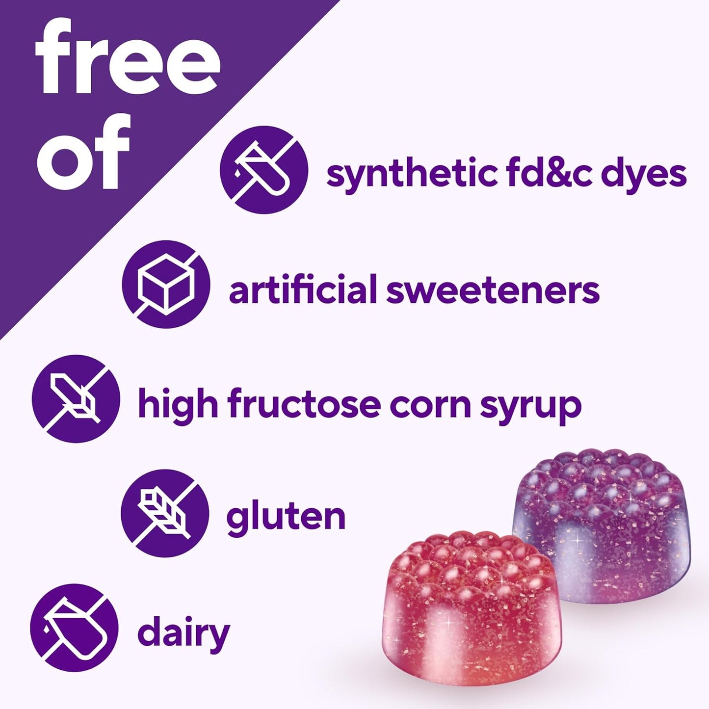 vitafusion Men's Berry Flavored Gummy Multivitamins - 150 Count, 75 Day Supply with Vitamins A, C, D, E, B6, B12