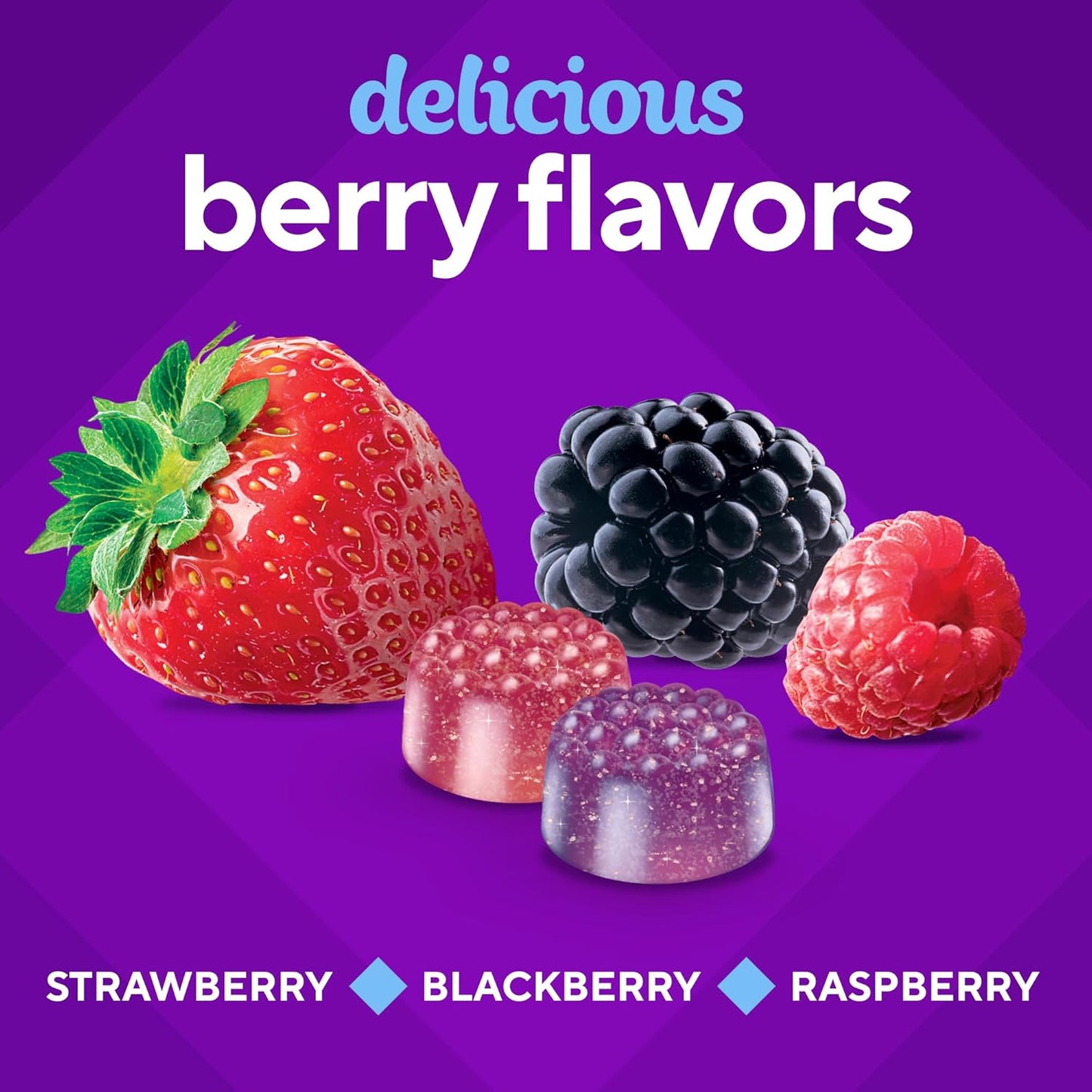 vitafusion Men's Berry Flavored Gummy Multivitamins - 150 Count, 75 Day Supply with Vitamins A, C, D, E, B6, B12