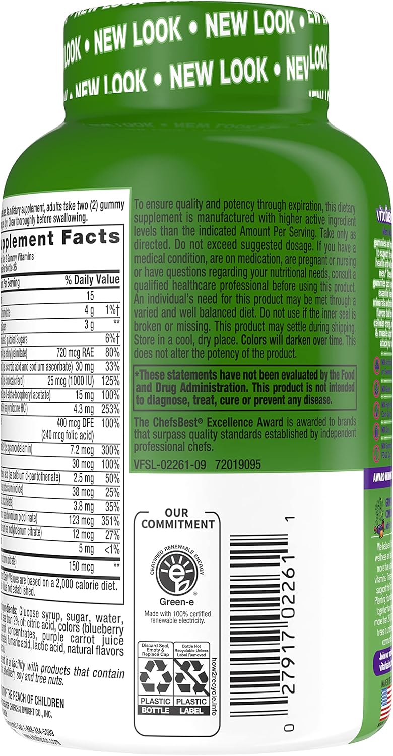 Vitafusion Men's Daily Multivitamin Gummy - 70 Count
