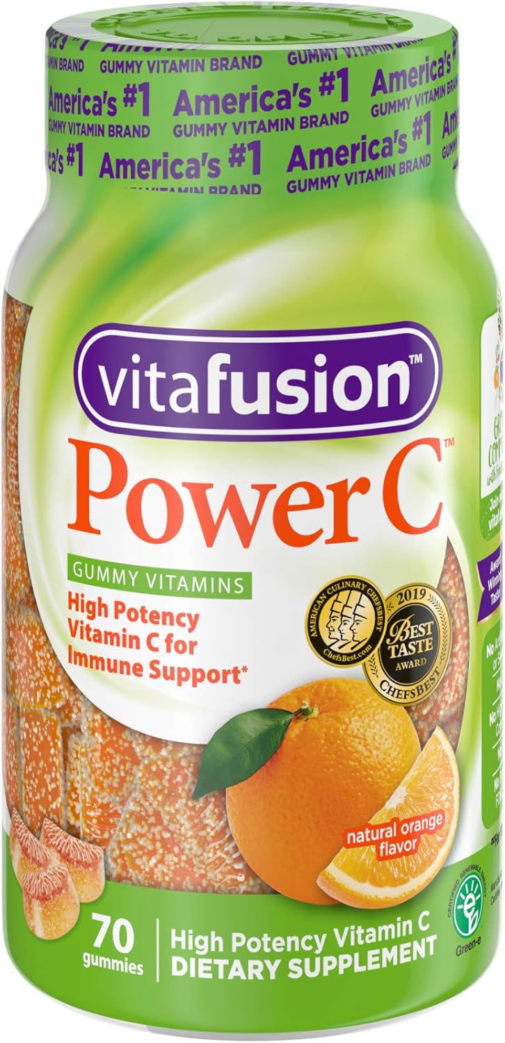 Vitafusion Power C Gummy Vitamins, 210ct Total, Value Pack of 3