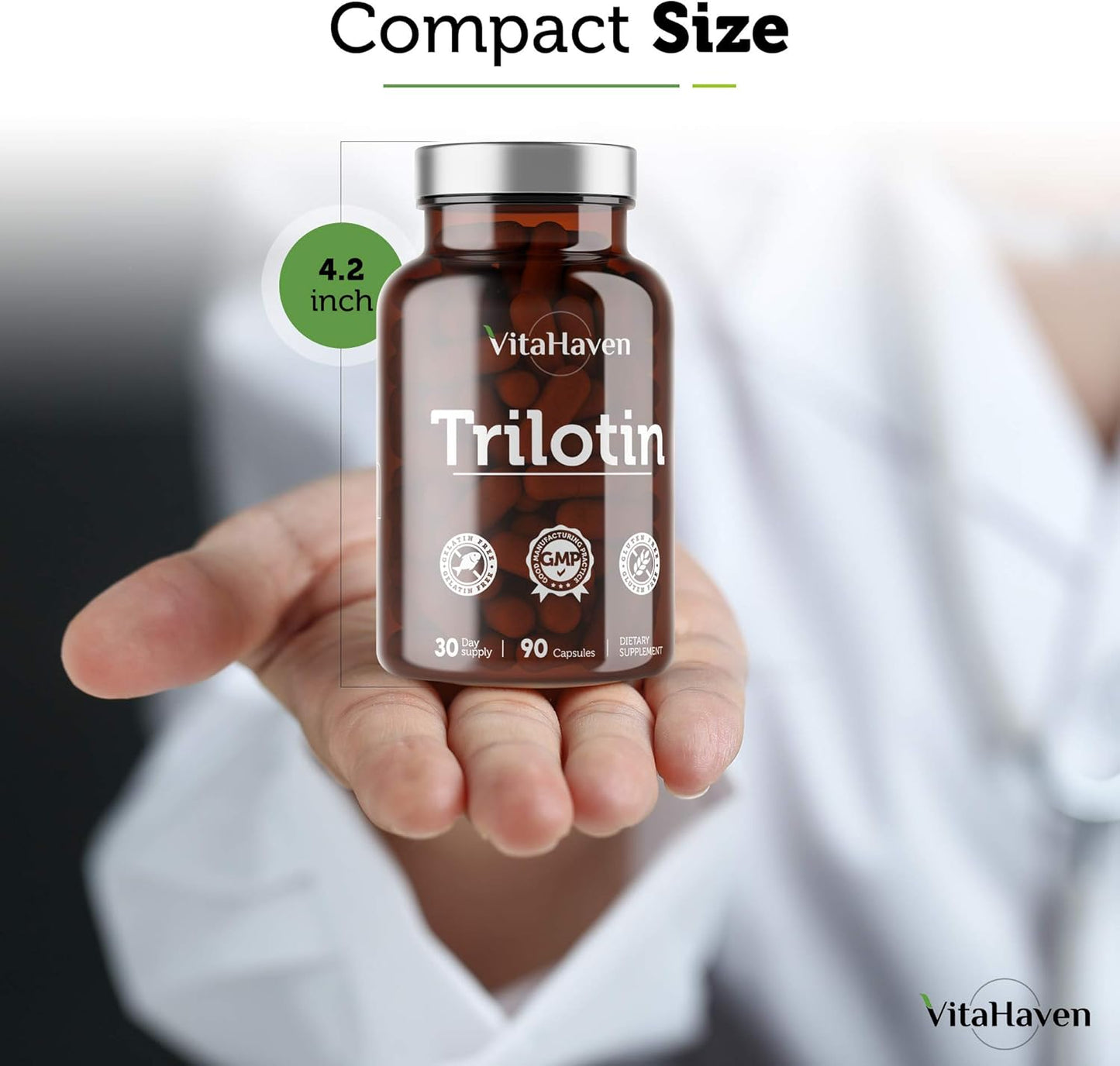 VitaHaven Trilotin: Natural Edema Relief for Swollen Feet and Ankles - Reduce Water Retention with Dandelion Root and Parsley Leaf Formula for Women and Men