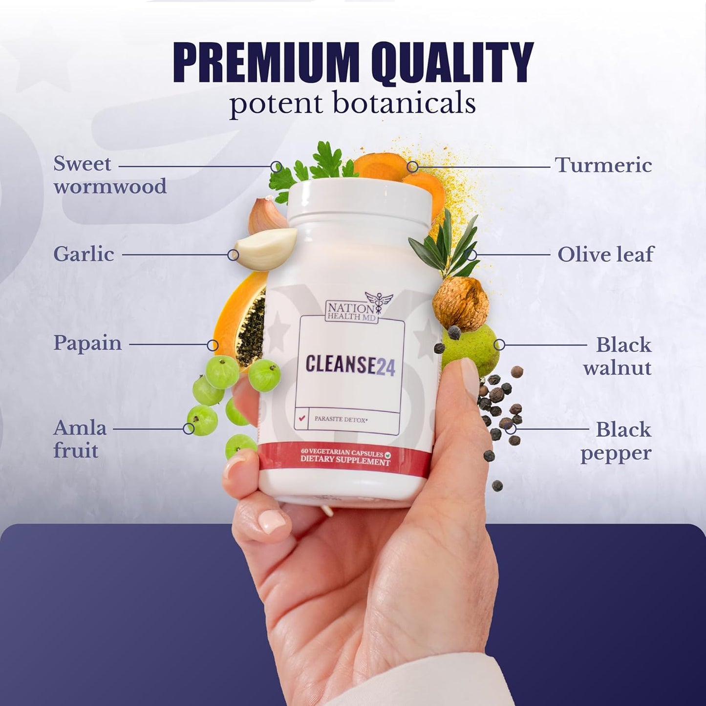 Vital Peak Bundle: Cleanse24 and Turmeric Curcumin Extract for Improved Health