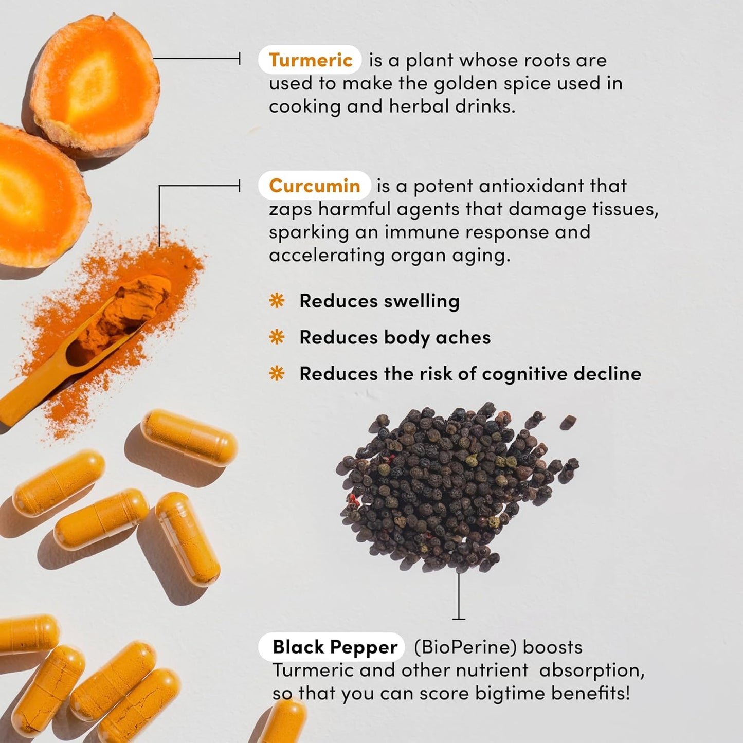 Vital Peak Bundle: NATION HEALTH MD Cognilux with Turmeric Curcumin Extract for Cognitive Health