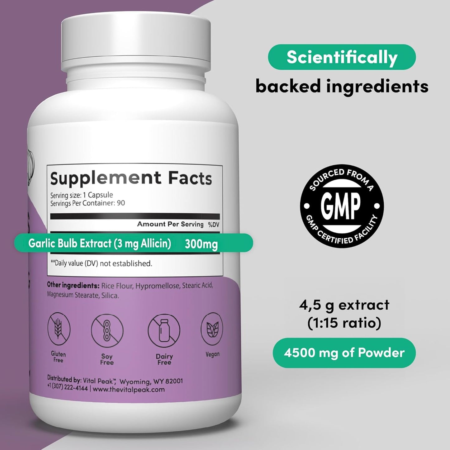 Vital Peak Liver Renew and Odorless Garlic Bundle: Nation Health MD Formula