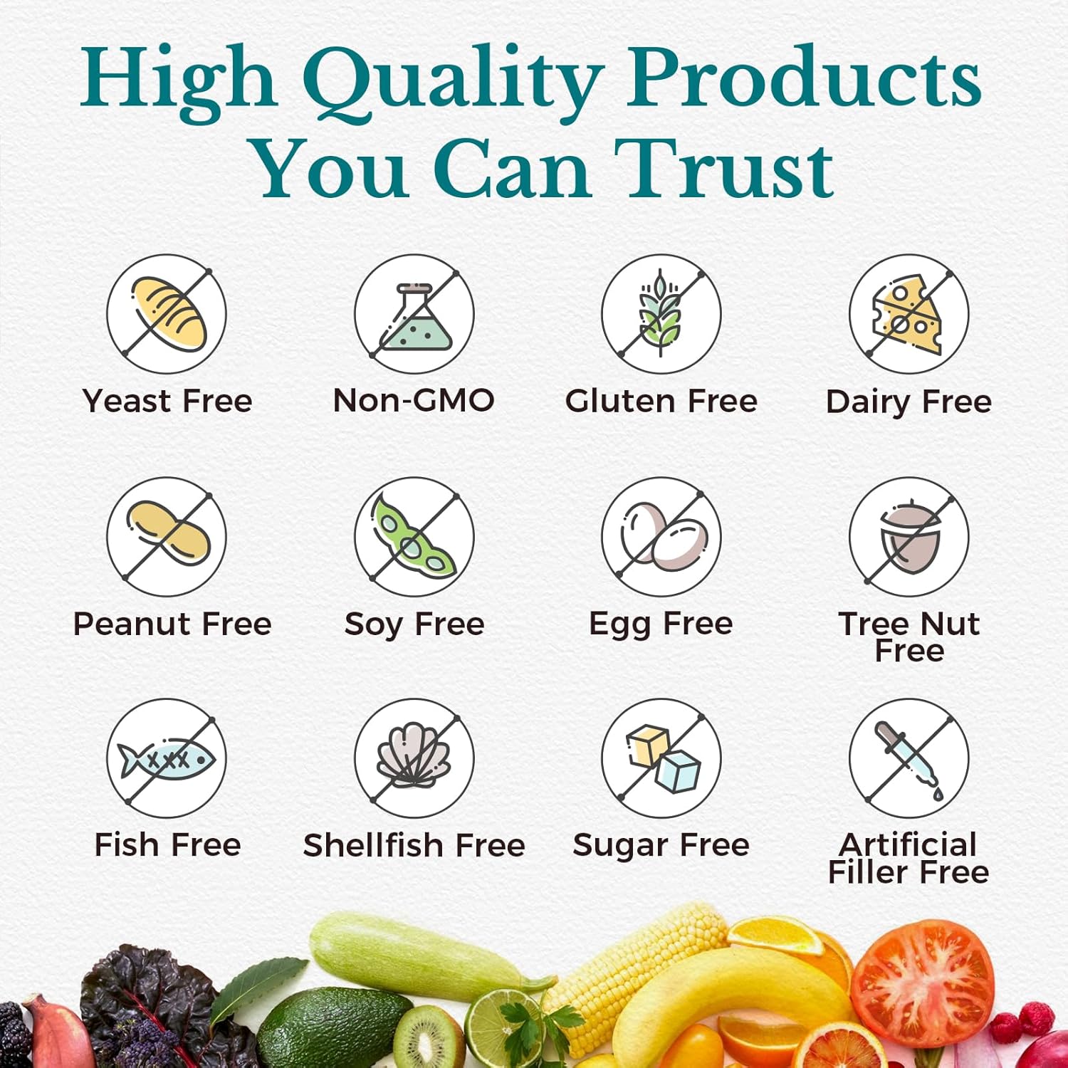 Vitalitown Probiotics 120 Billion CFUs 36 Strains with Prebiotics & Enzymes Shelf Stable Vegan Non-GMO Immune Support 60 Veg Caps