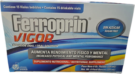 Vitality Boost Tonic - Ferroprin Vigor - 15 Drinkable Vials