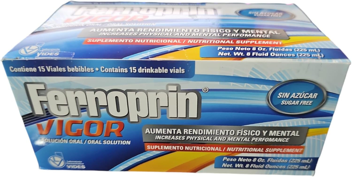 Vitality Boost Tonic - Ferroprin Vigor - 15 Drinkable Vials