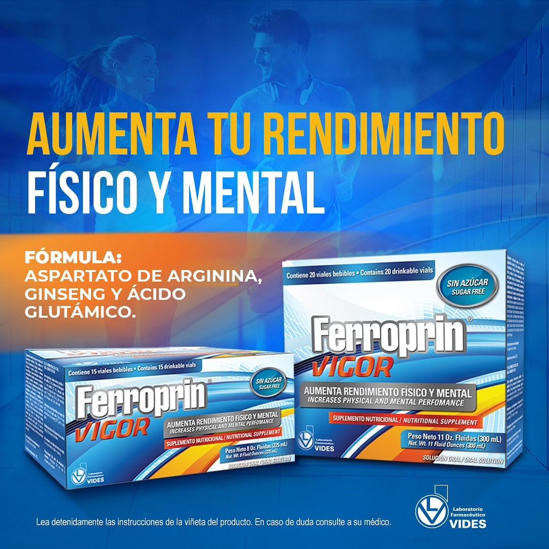 Vitality Boost Tonic - Ferroprin Vigor - 15 Drinkable Vials