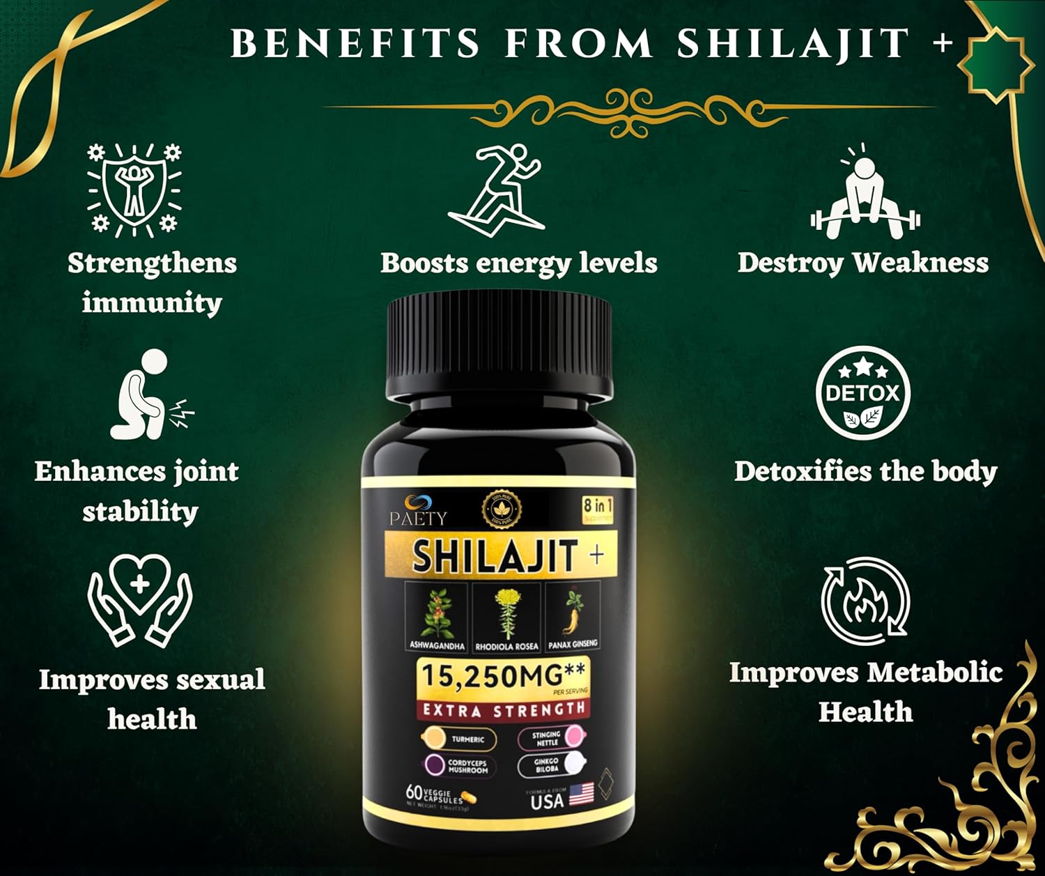Vitality Bundle: Himalayan Shilajit & Adaptogenic Herbs for Immunity & Energy Boost