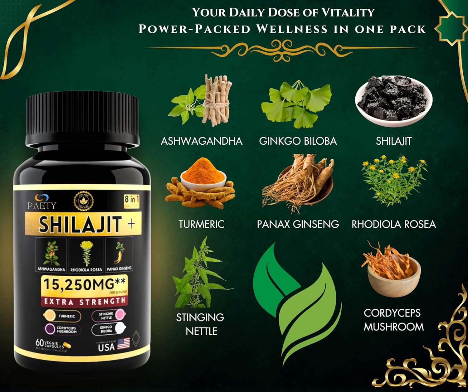 Vitality Bundle: Himalayan Shilajit & Adaptogenic Herbs for Immunity & Energy Boost